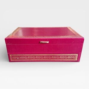 Vintage Mele Jewelry Box - Burgundy